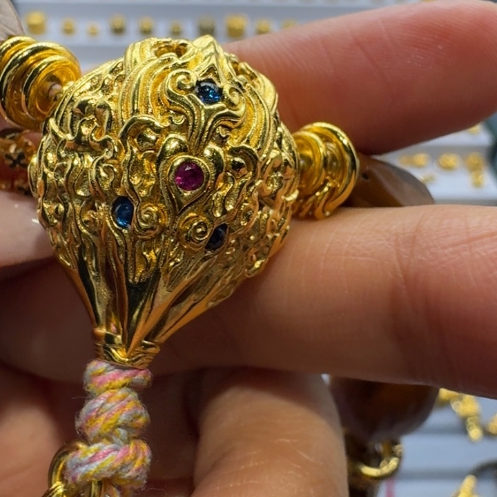 足银玻璃三生环轴