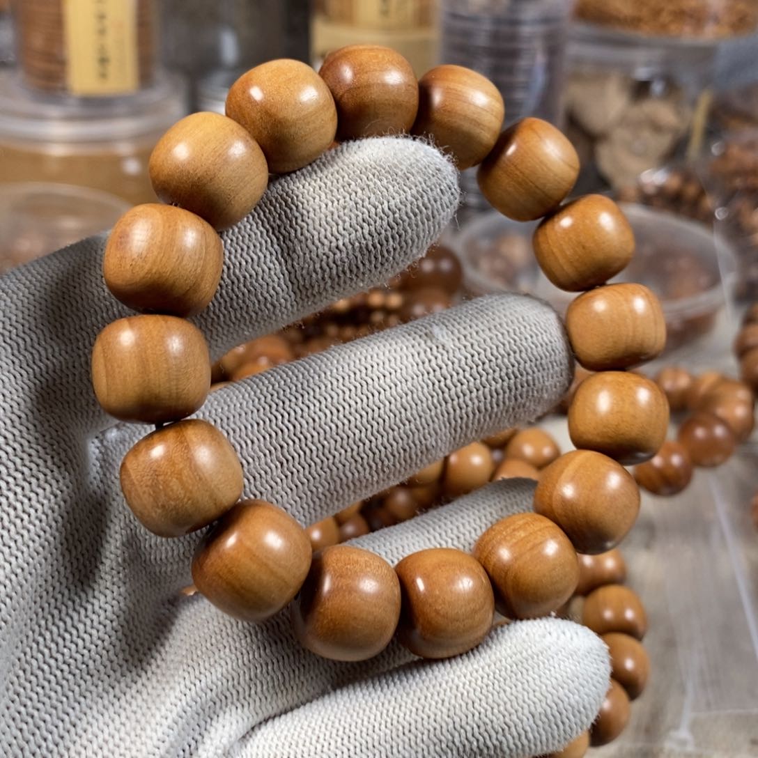 檀香木手串/手链13×14黑肉精挑串 迈索尔