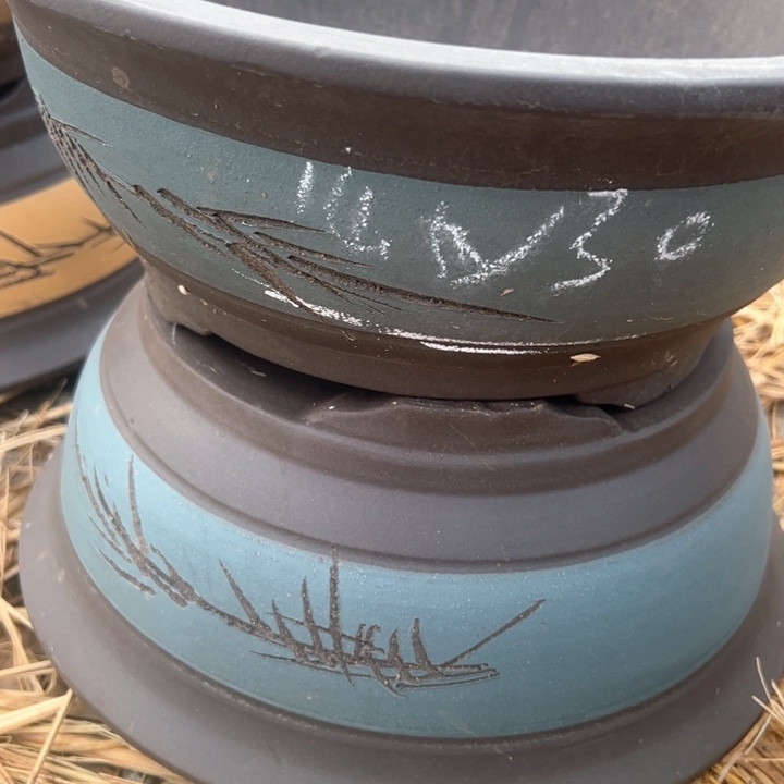 红陶紫砂碗盆口30