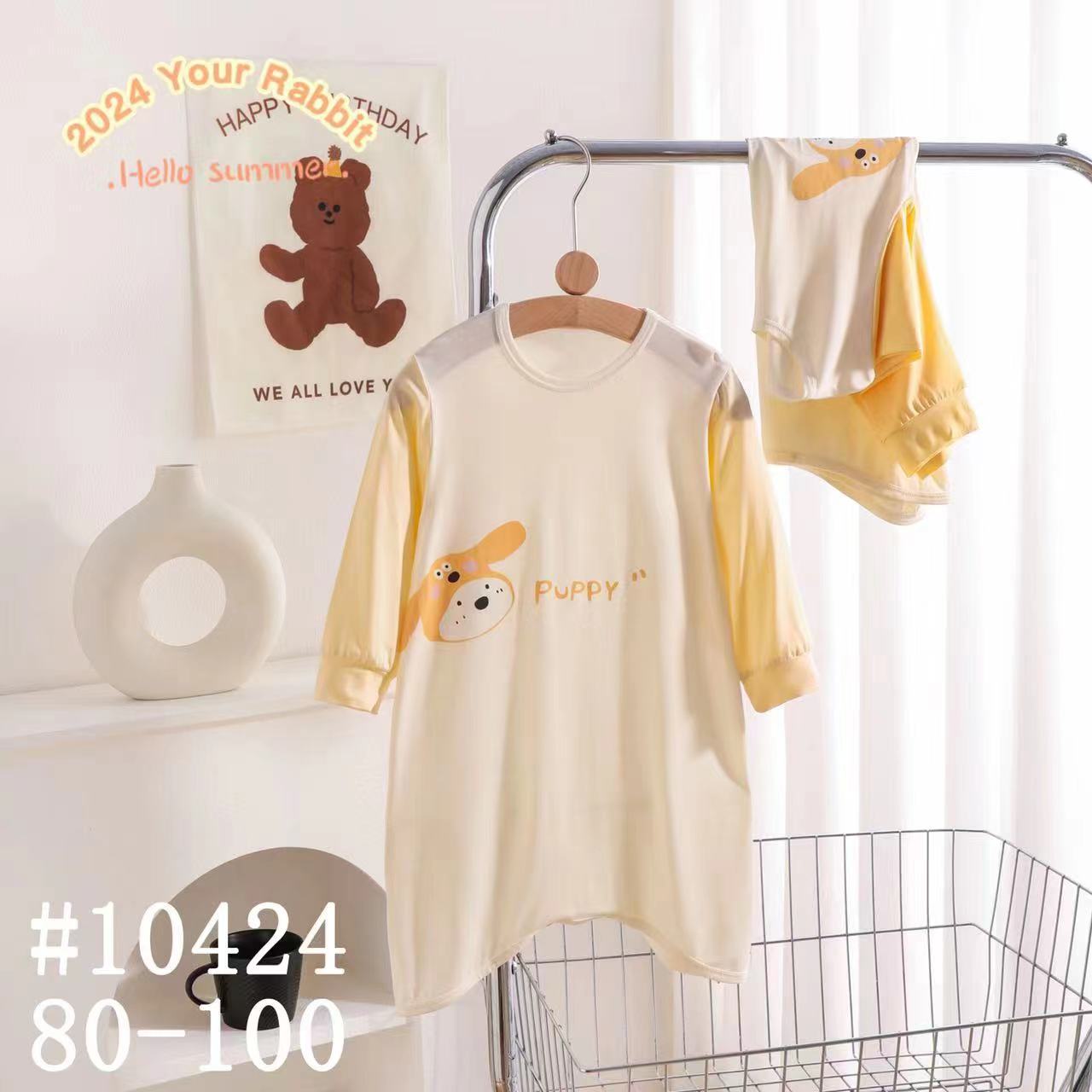 多款玥儿兔夏款睡袍80-100吗男宝女宝夏季莫代尔薄款