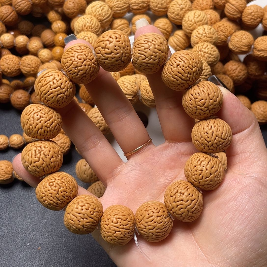 意***哥桃核手串白月光手串
