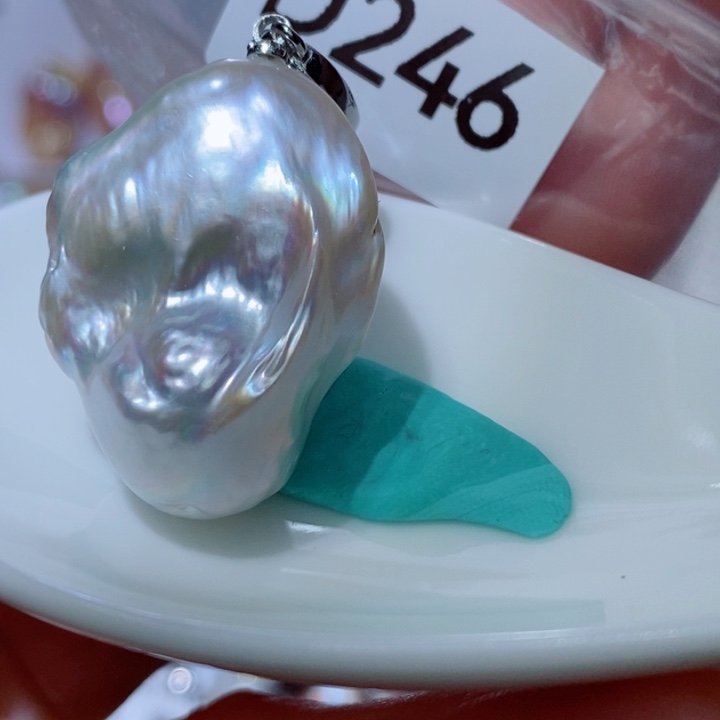 银S925镶嵌淡水珍珠qi ta