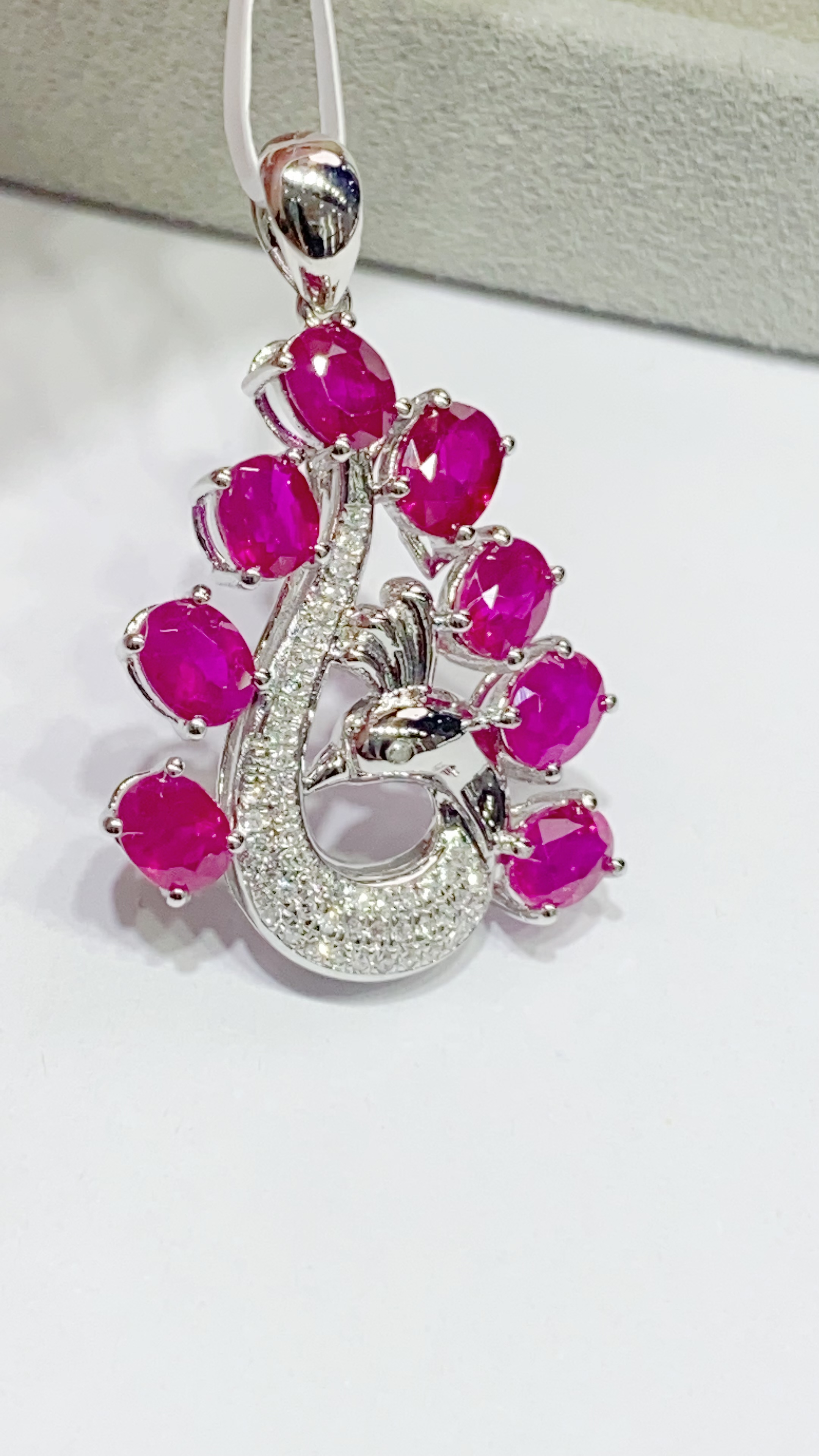 【雅嘉甄选】18K金镶嵌红宝石吊坠（不含链） 