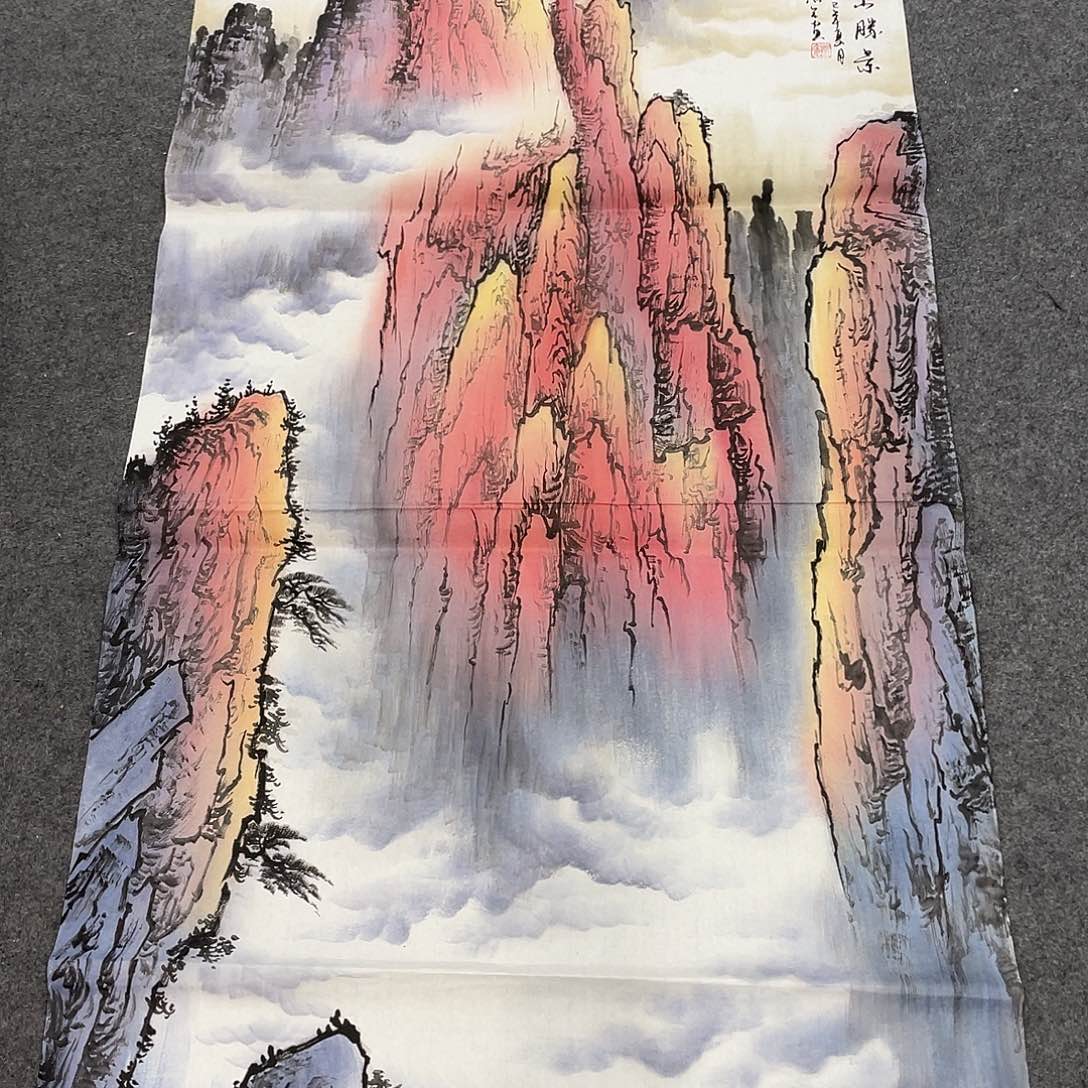 国画今天早上国画作品展示