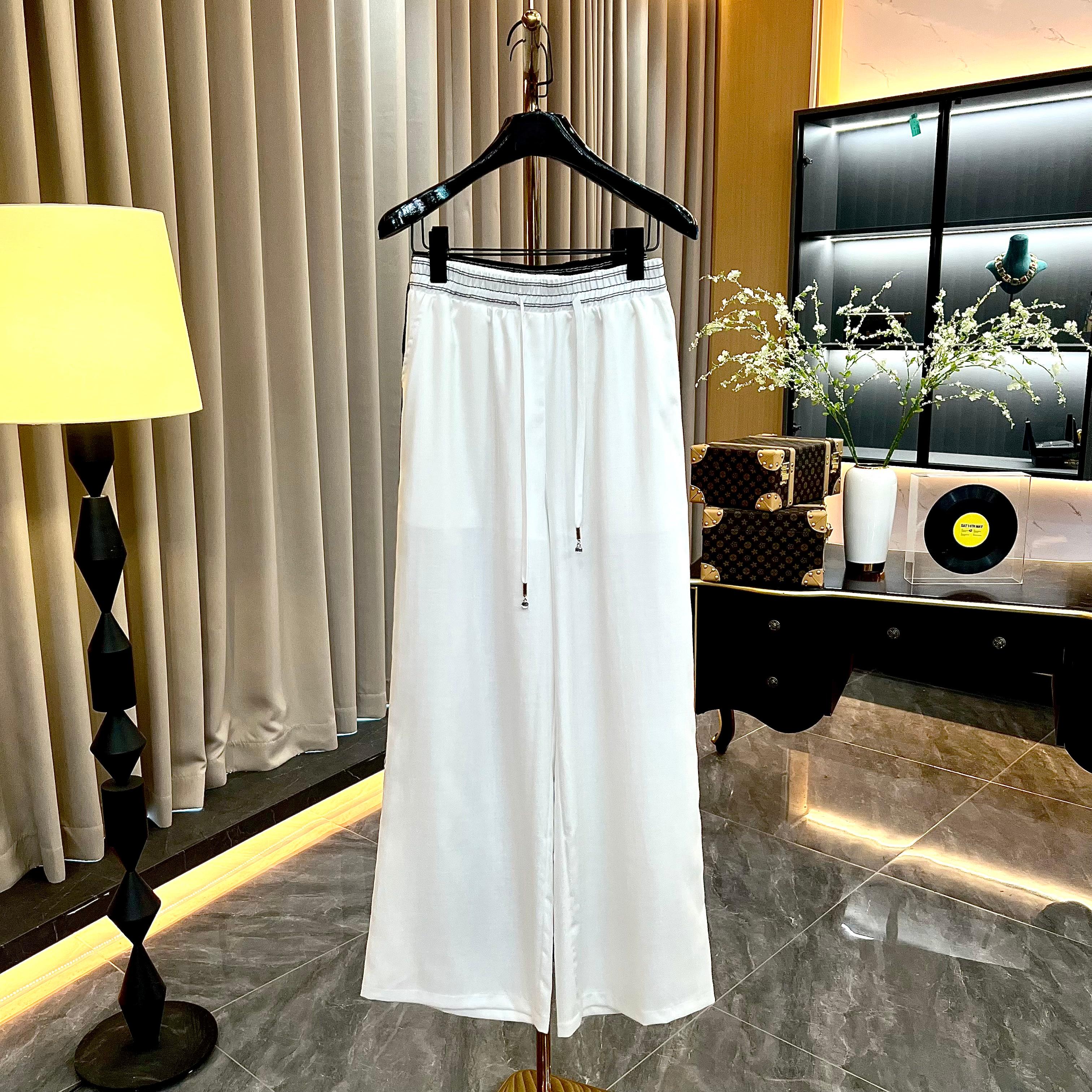 夏季通勤风休闲阔腿裤高腰拖地宽松时尚显瘦百搭休闲裤GK-93