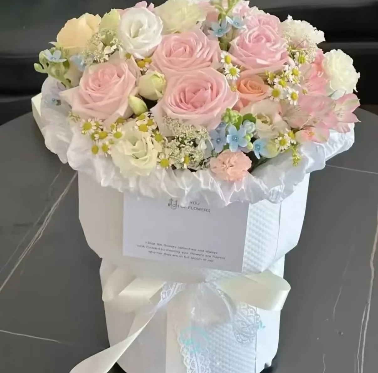 【明确爱意】11朵粉玫瑰小香风花束生日花束情人节礼物女朋友闺蜜