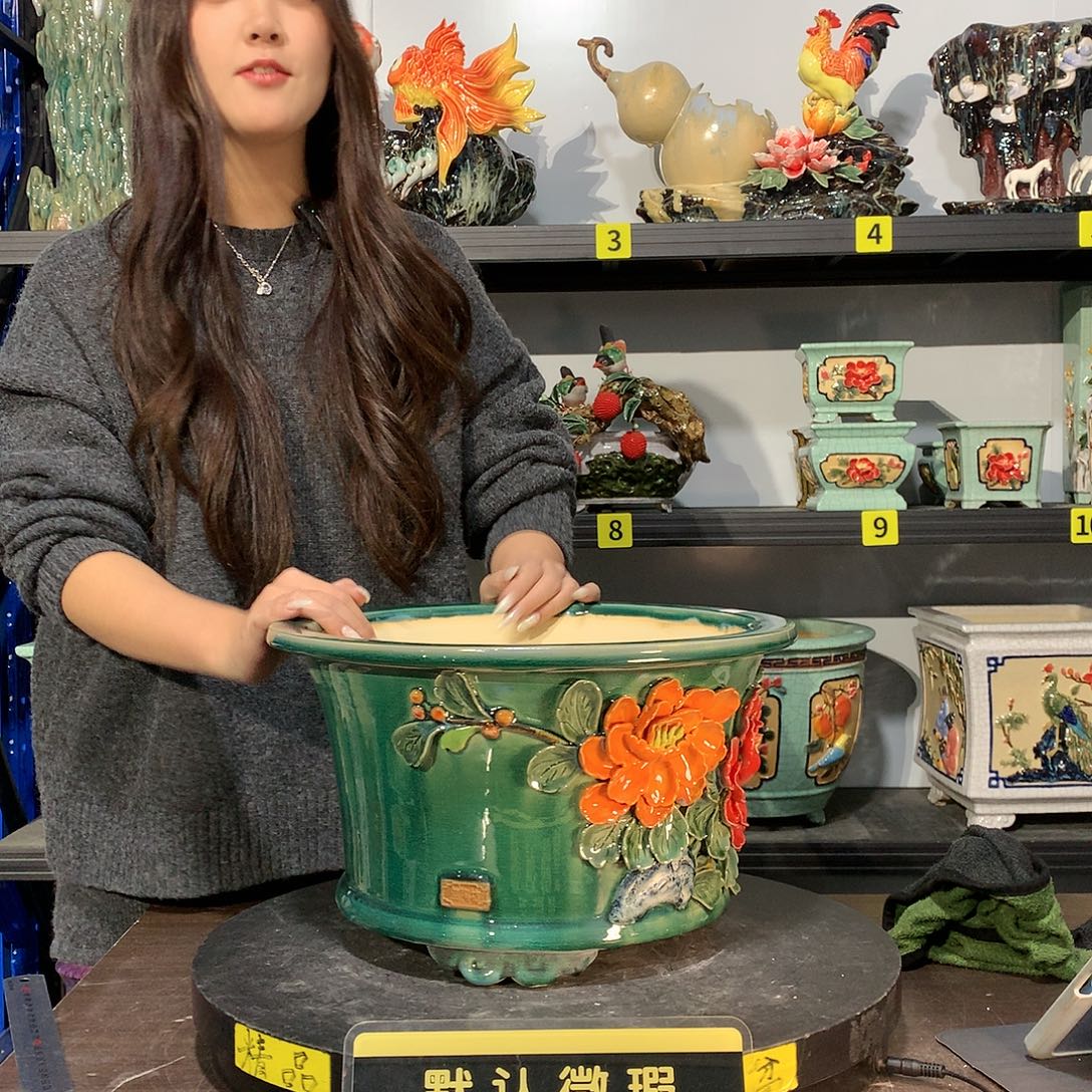 小***A高温烧制石湾盆盆