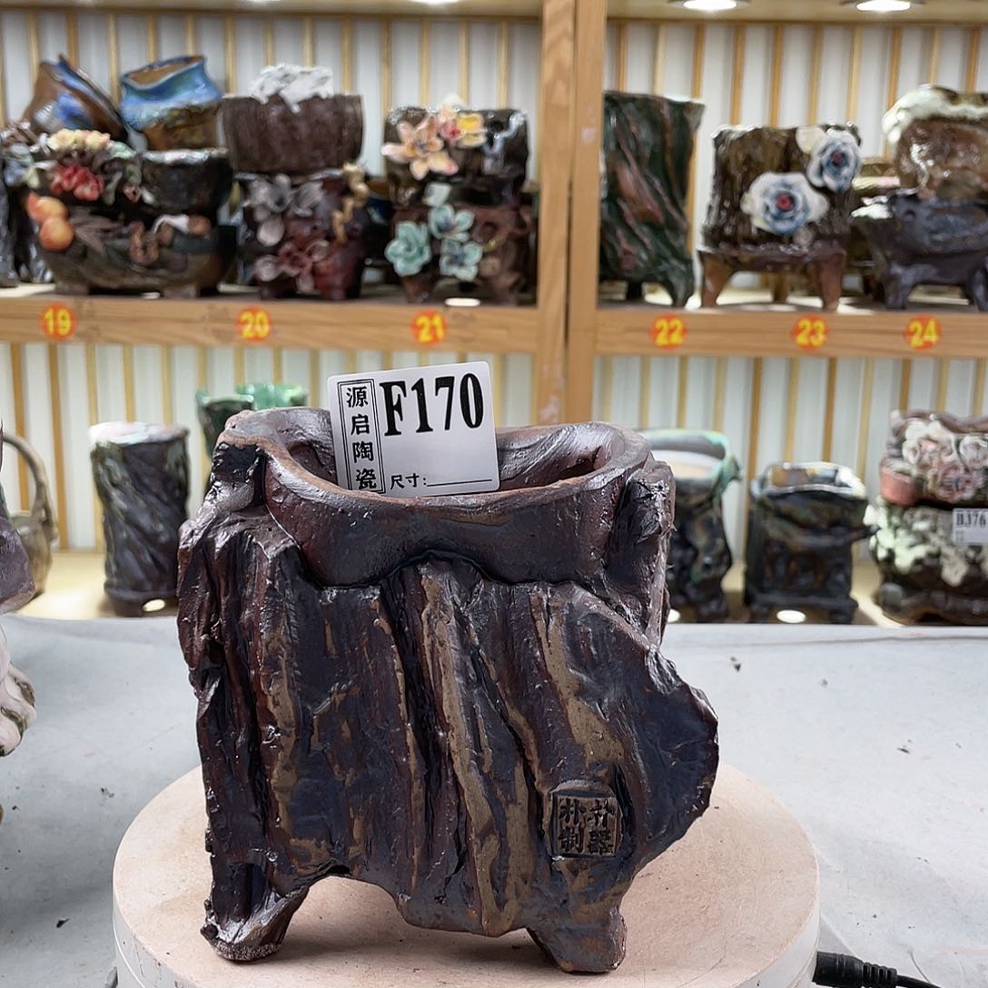 紫砂花盆手工制作默认微瑕170