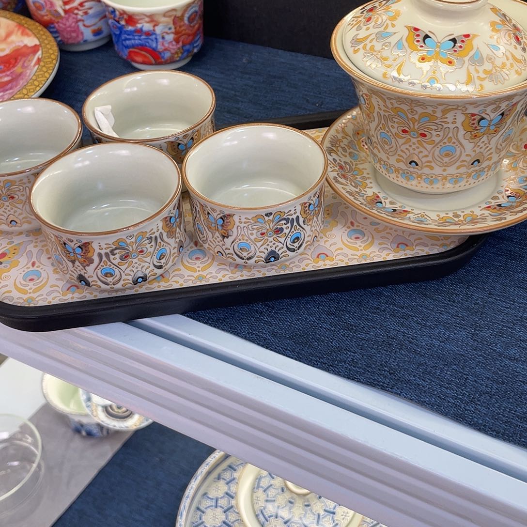 陶景德陶瓷盖碗茶具