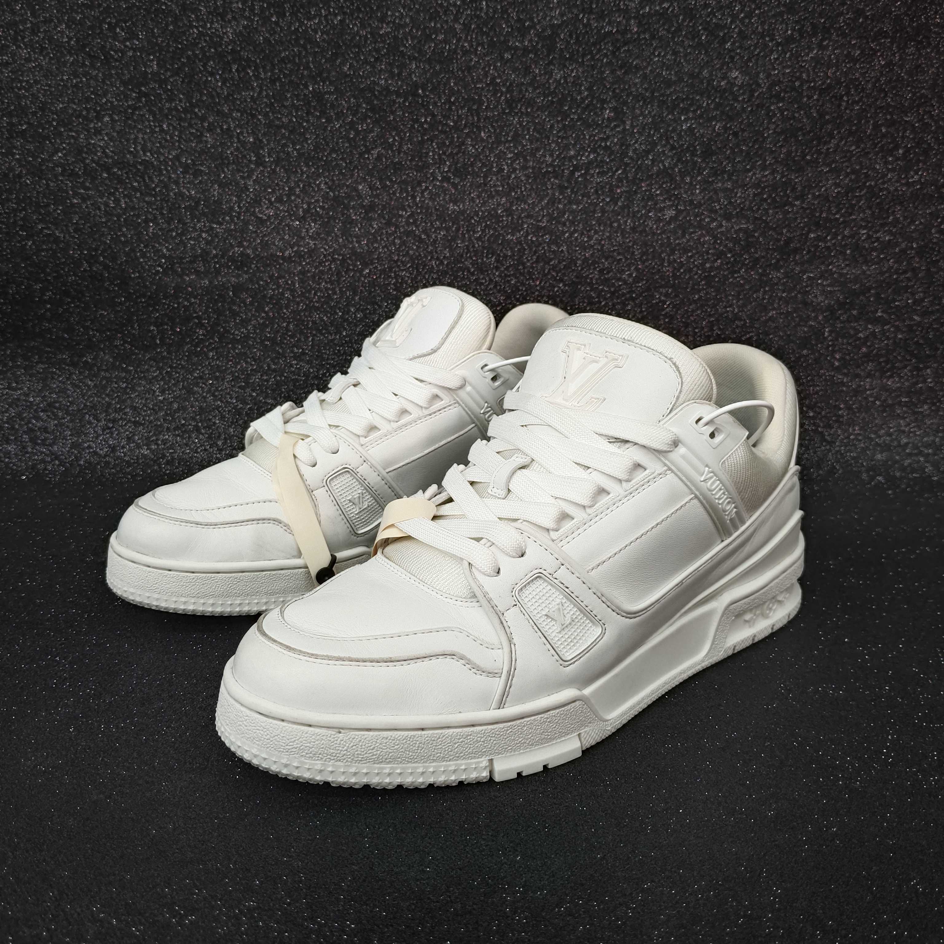 99新 LouisVuitton/路易威登 9码/43码/纯白trainer潮鞋/A2872