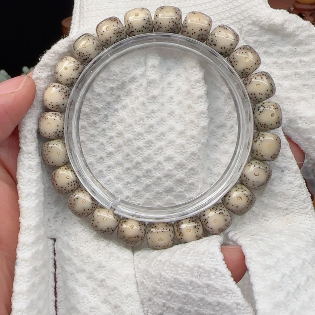 星月菩提手串骨瓷白大眼睛10*9