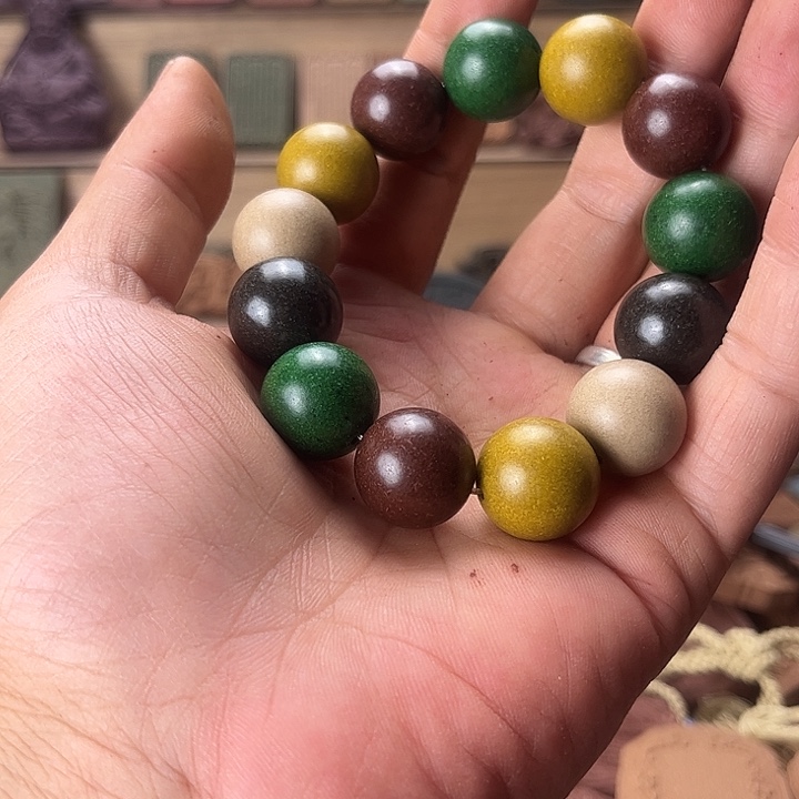 泥塑五行香方1.8手串福利价