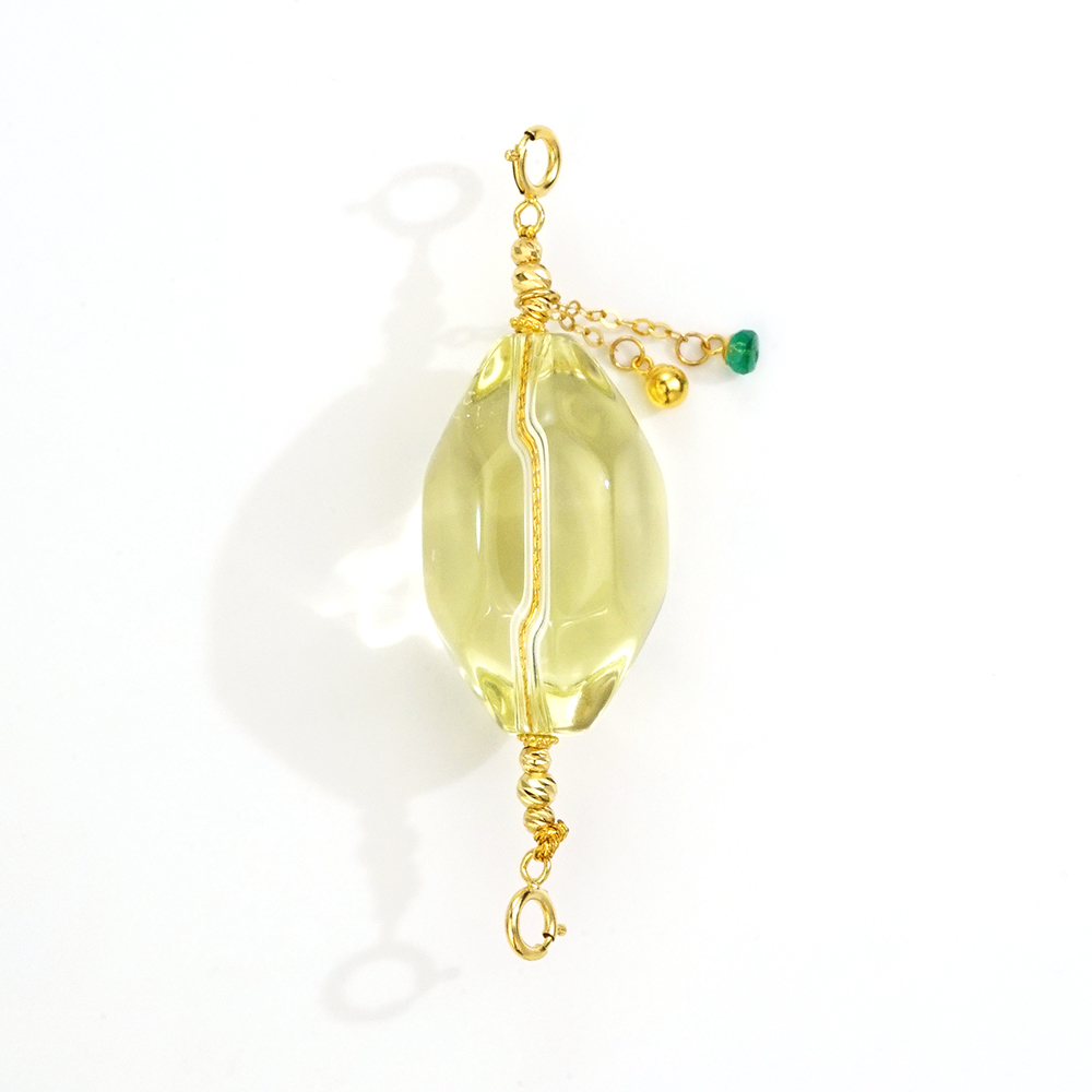 【一颗糖】18K水晶祖母绿百搭链（多样性发货）46364