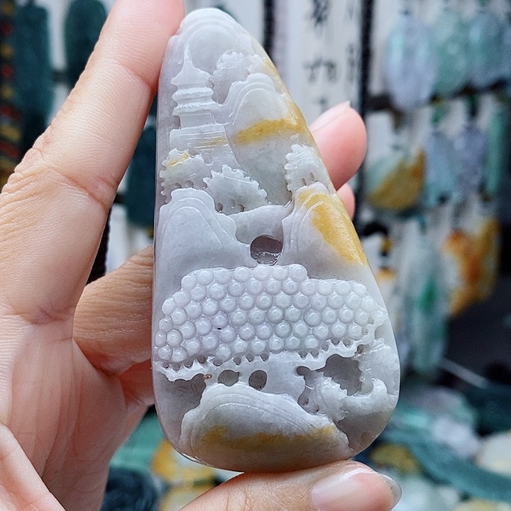 翡翠未镶嵌颈饰翡翠