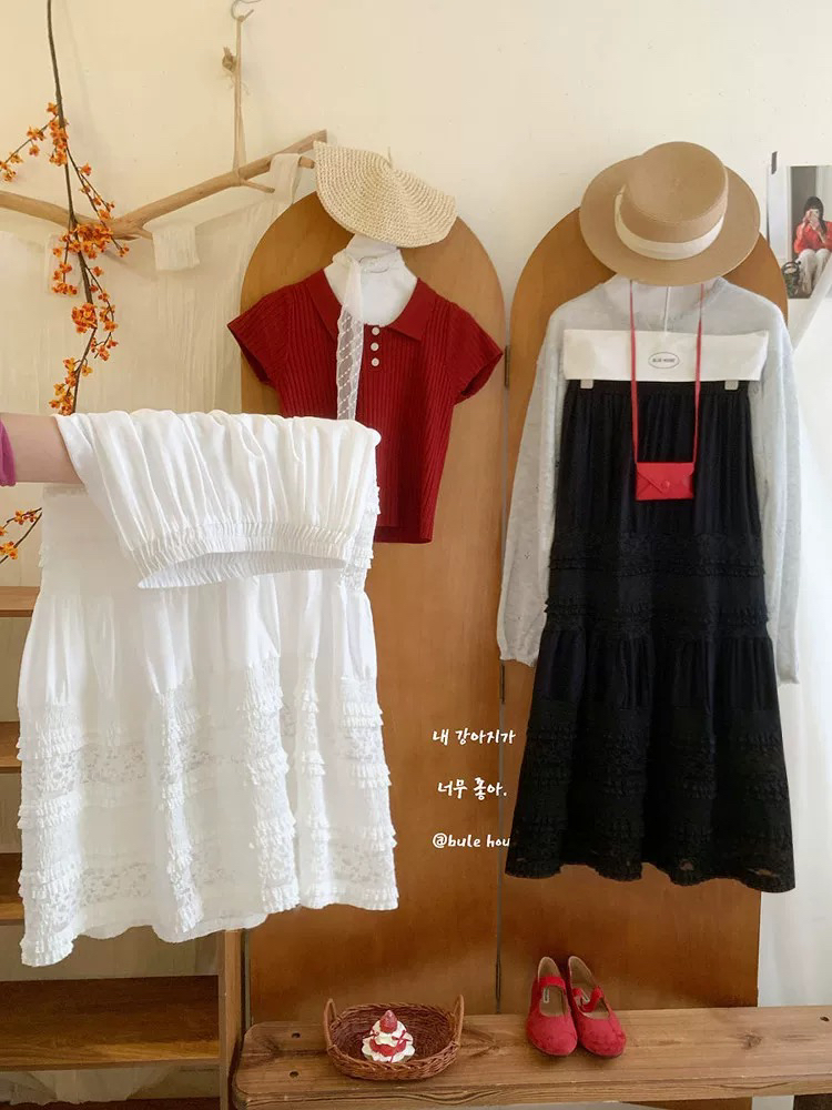 ZEMALA·新款蕾丝拼接款韩系半身裙