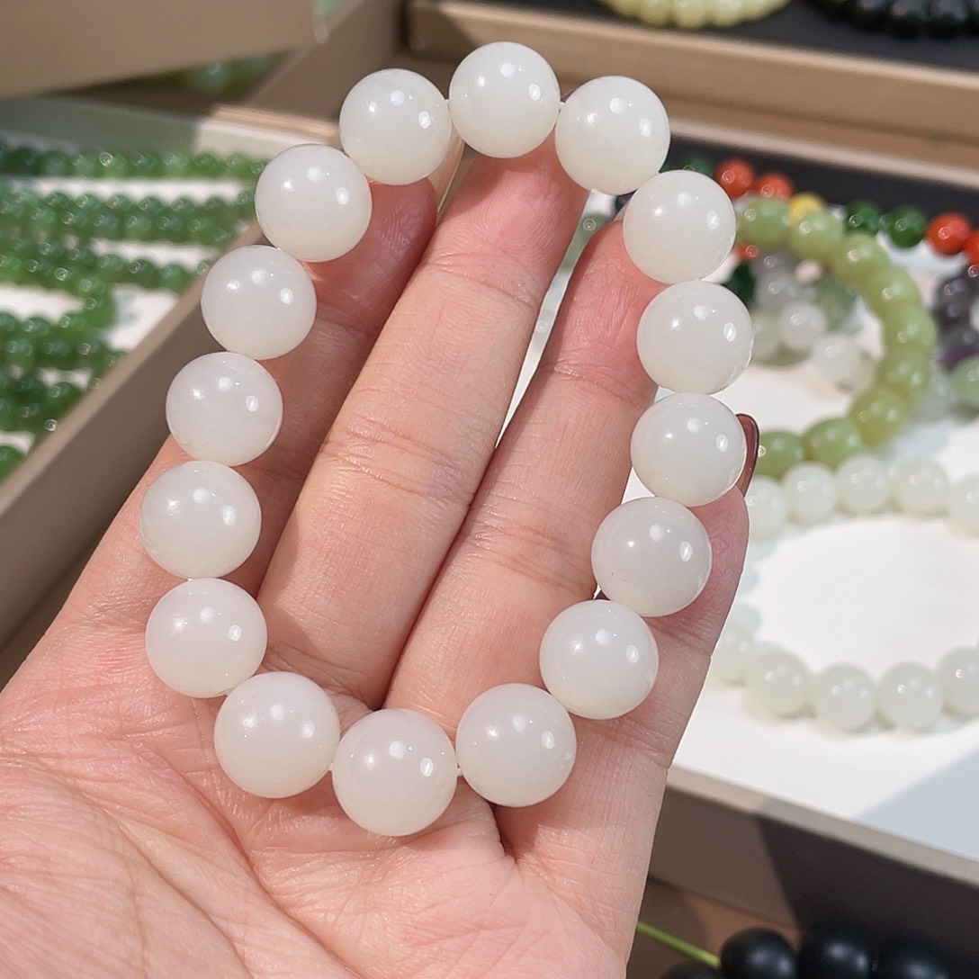 和田玉手链未镶嵌13