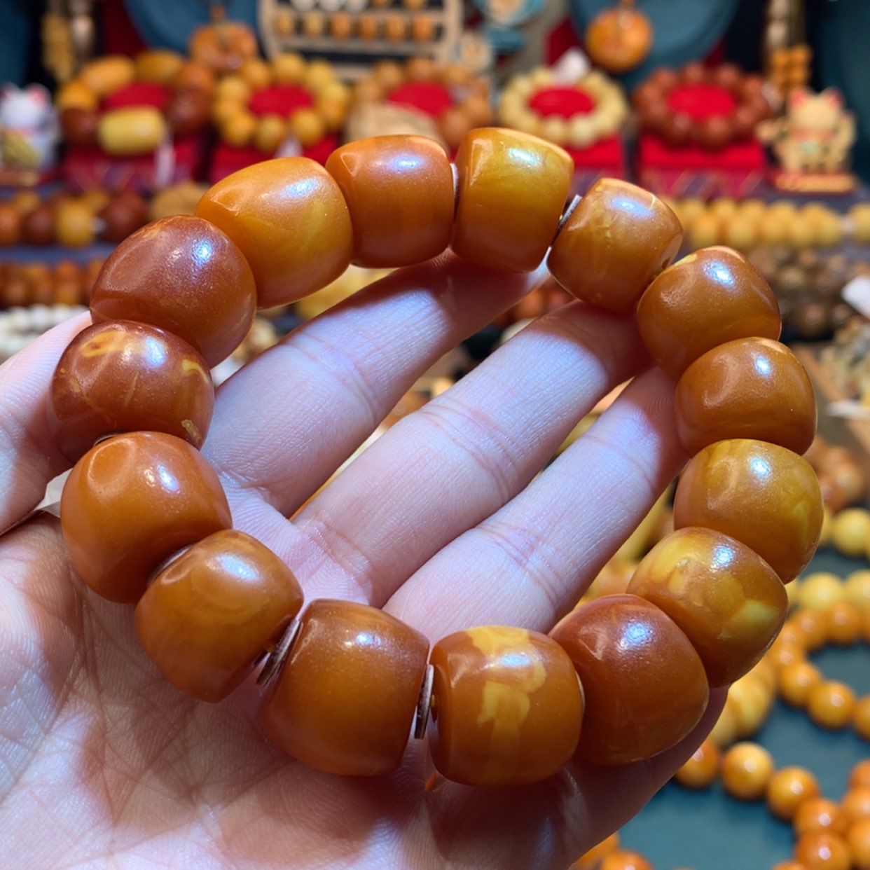 【闪购商品】蜜蜡手串未镶嵌蜜蜡手串