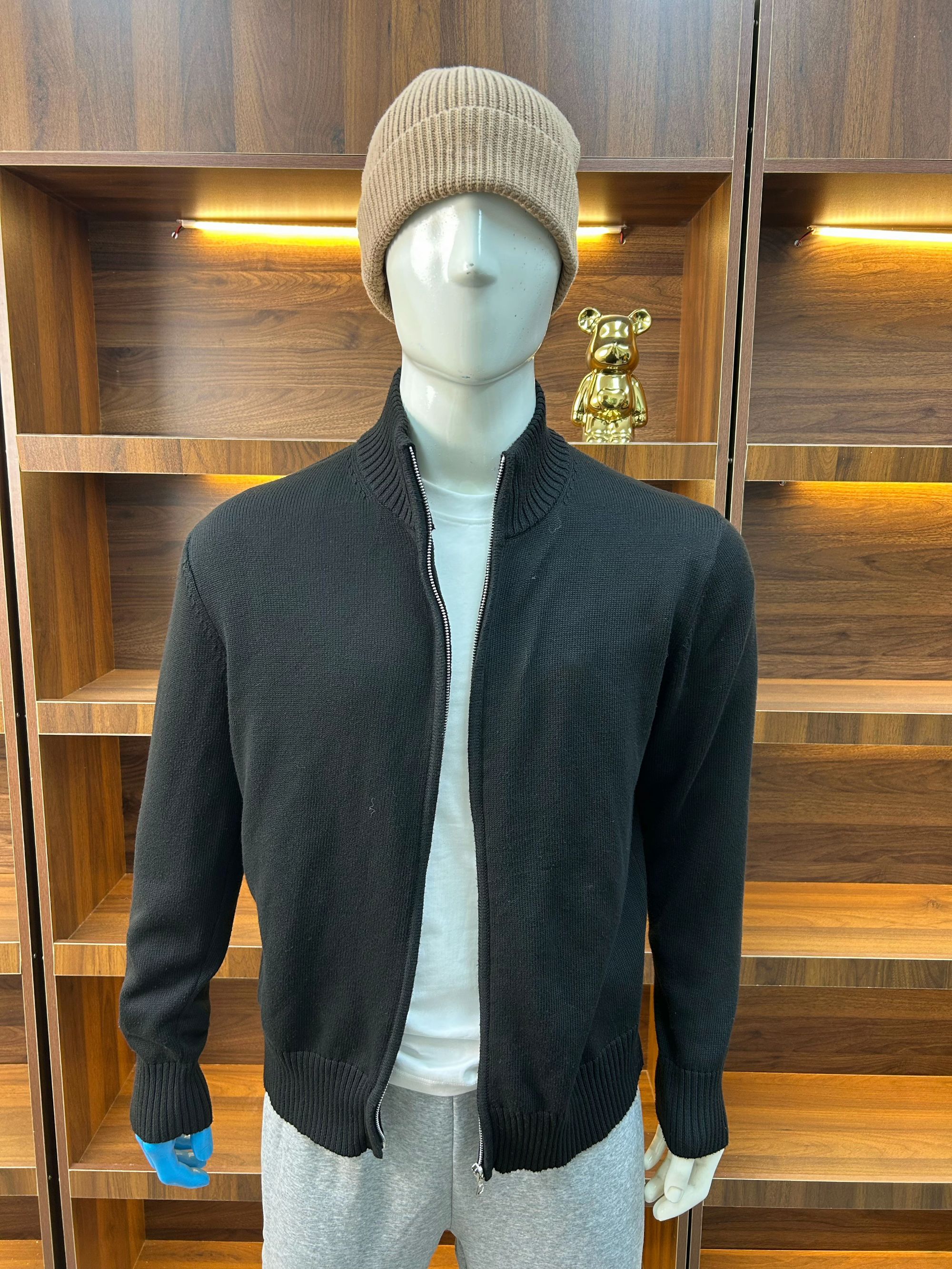 羊毛衫休闲连帽高克重保暖