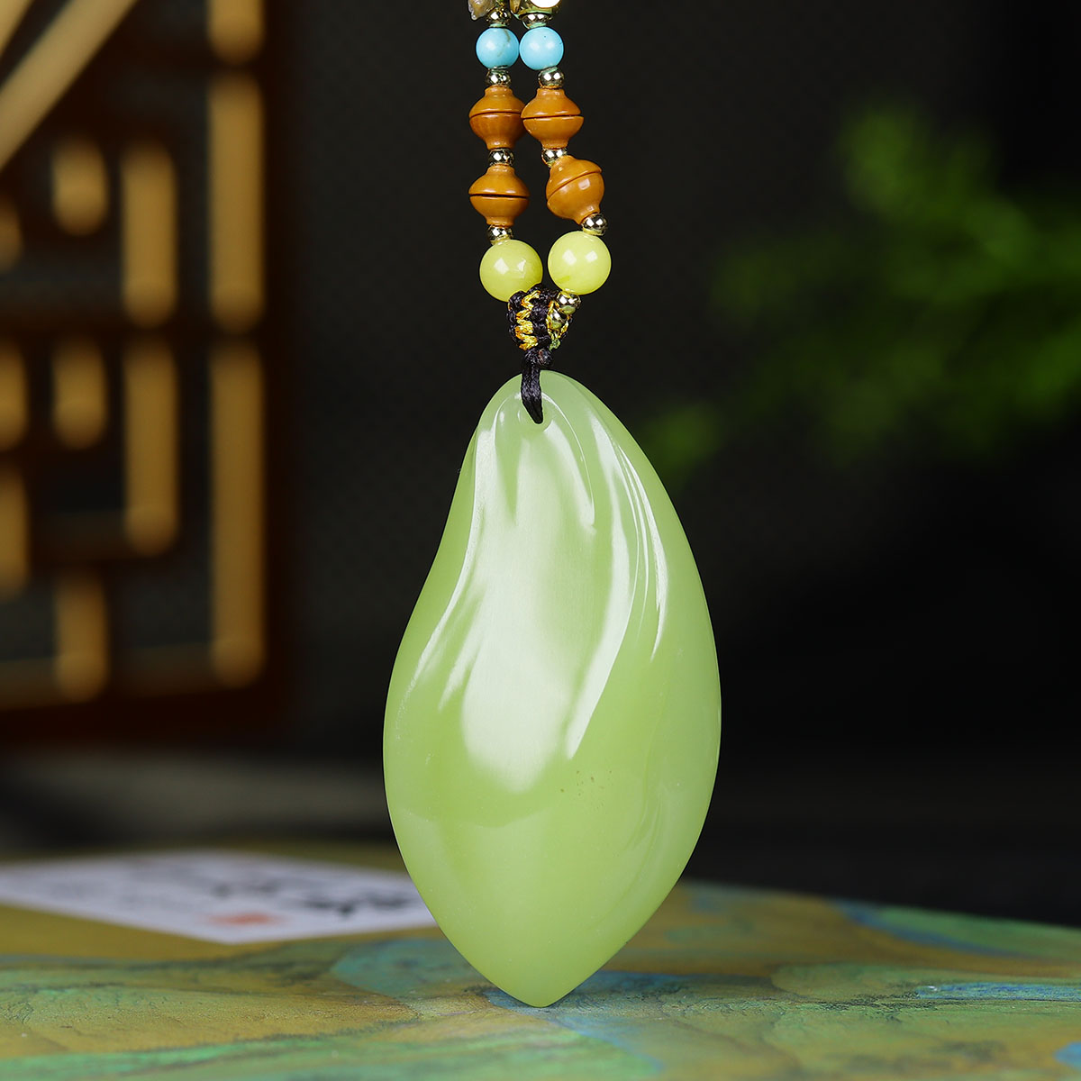 123116和田玉黄玉随形挂件