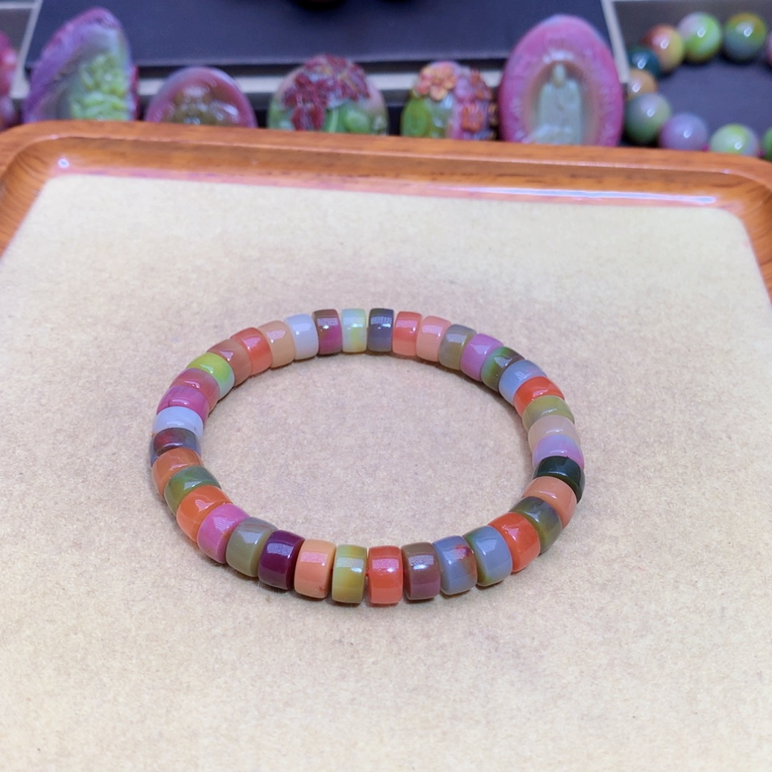 手链玛瑙未镶嵌盐源