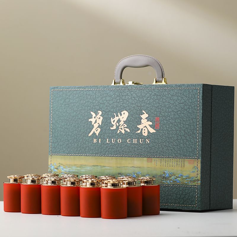 2025年新茶碧螺春绿茶花果香高档手提礼盒礼品过节送礼送长辈