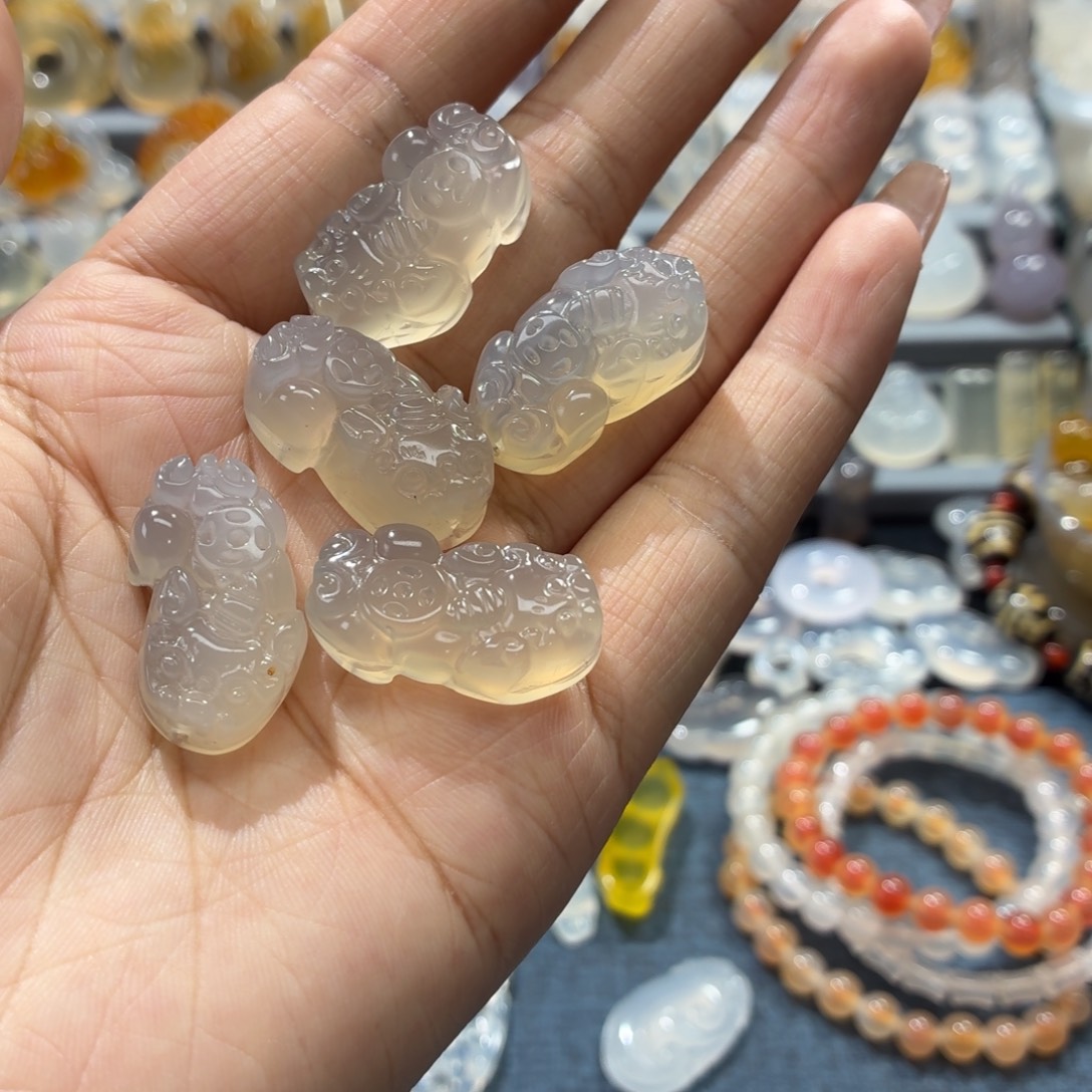 玛瑙/玉髓未镶嵌吊坠(不含链)