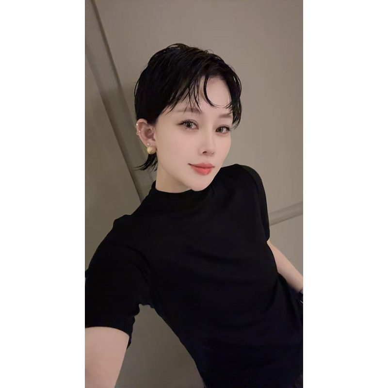 《升级版中袖百万打底》JING3999时尚半袖T恤舒适百搭女士圆领上衣