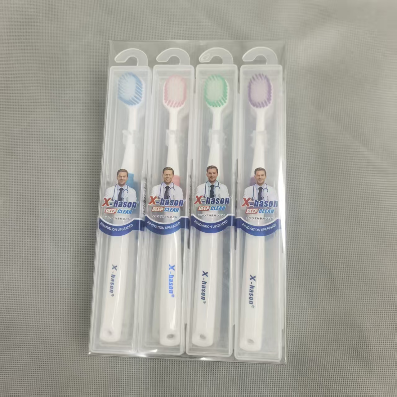 [12只装】四代成人牙刷独立包装适合家庭旅行使用
