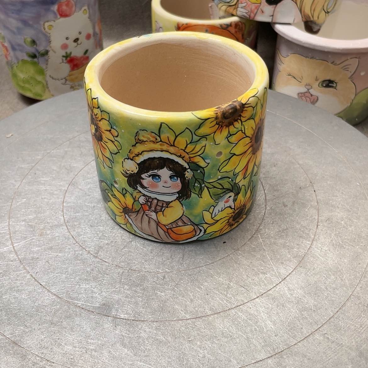 【闪购商品】紫砂花盆人物福利