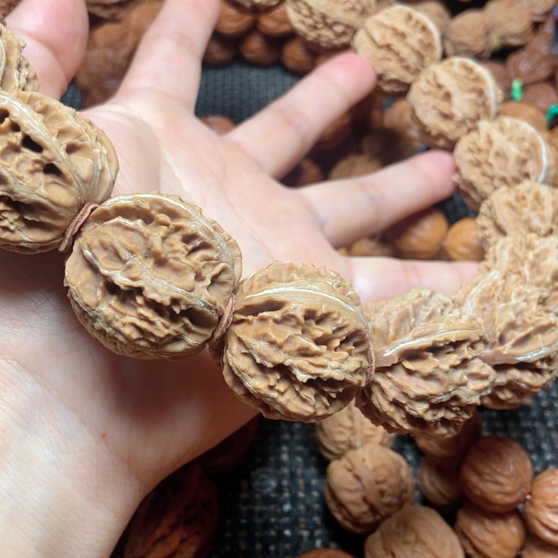 文玩核桃手串白茬八棱手持