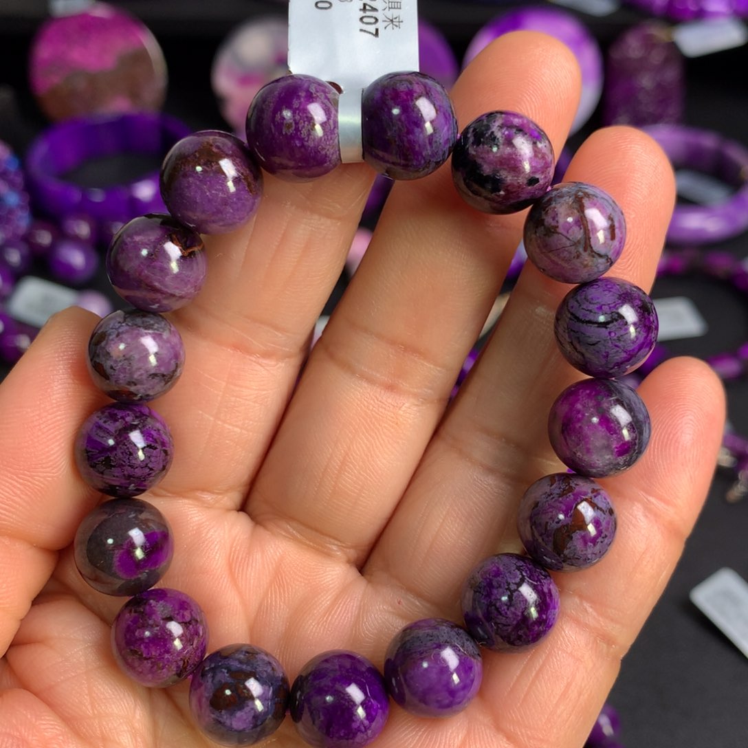 苏纪石（舒俱来）樱花桃红手串11+未镶嵌