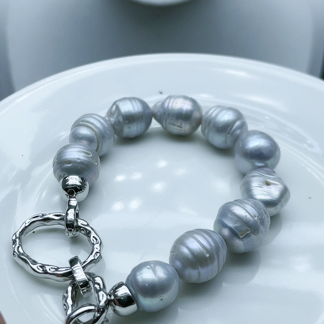 淡水珍珠颈饰钛钢