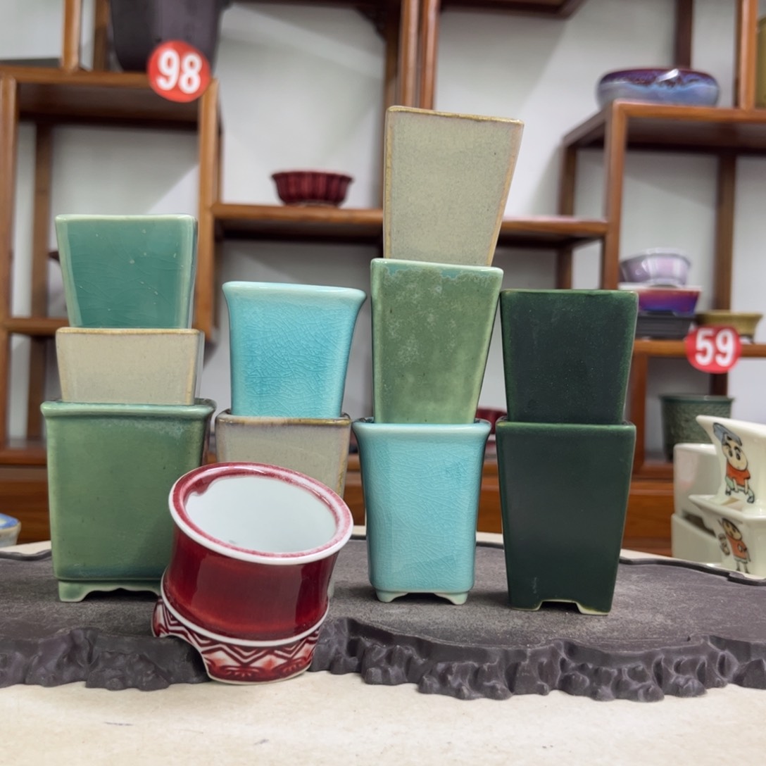 紫砂花盆瑕疵11个。。。