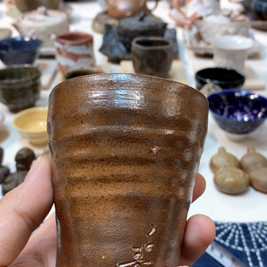 柴烧侘寂粗陶茶具