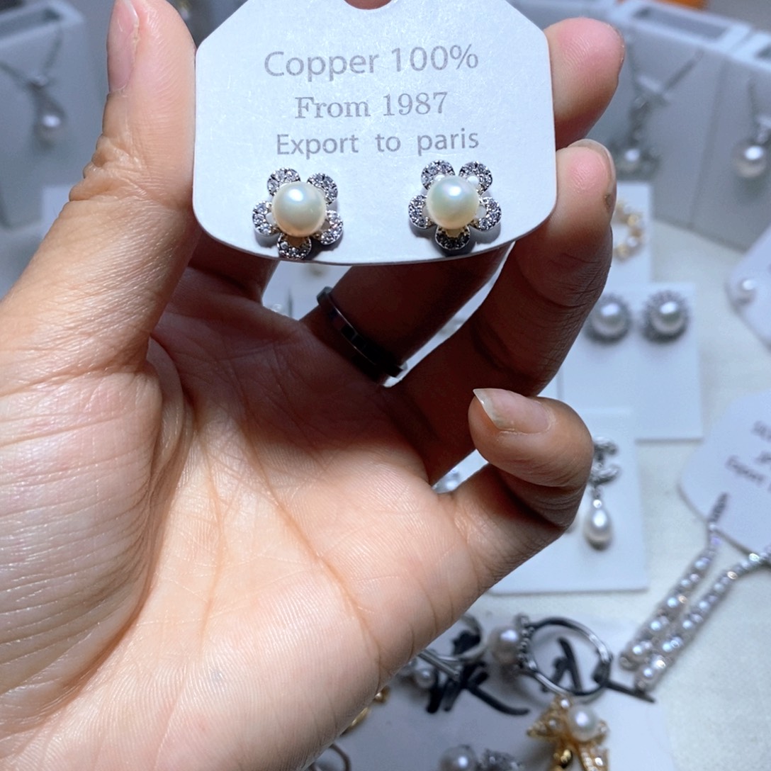 耳饰未镶嵌淡水珍珠