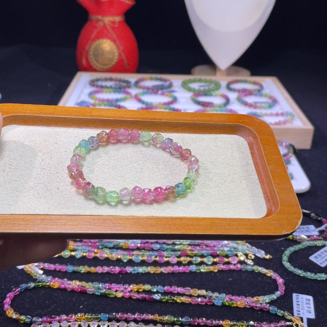 未镶嵌手链碧玺A10碧玺手链