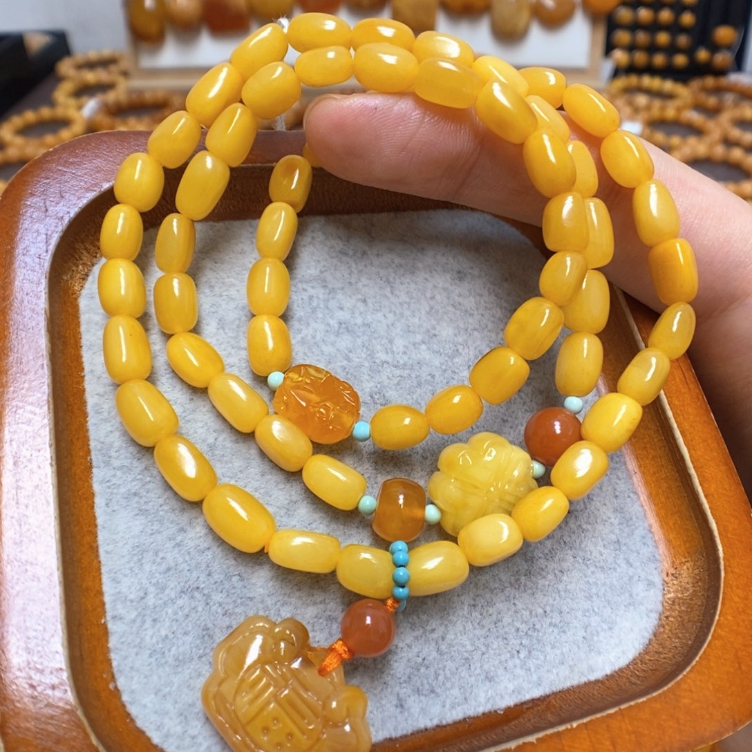 蜜蜡手链未镶嵌蜜蜡