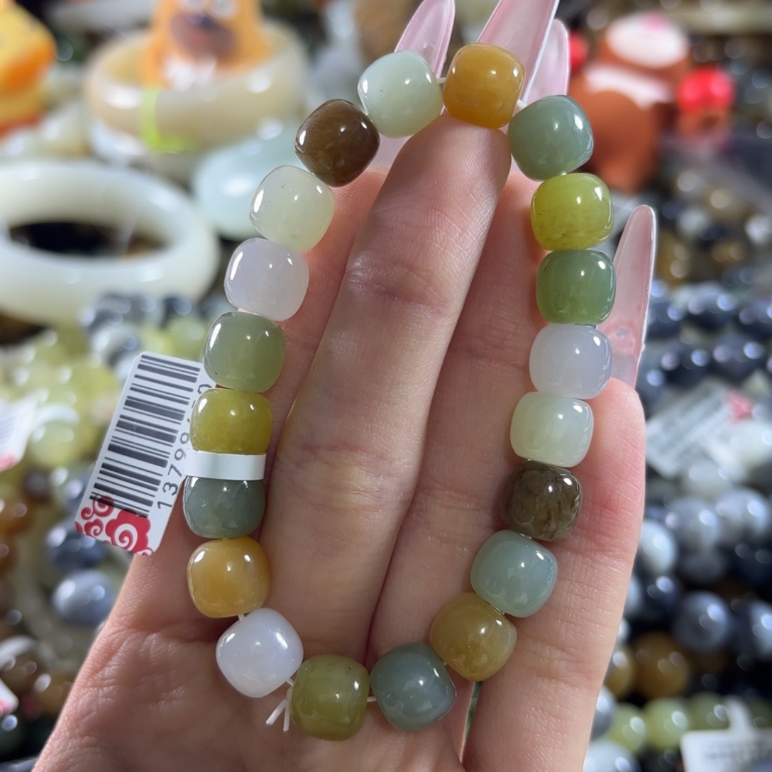 和田玉未镶嵌手链128