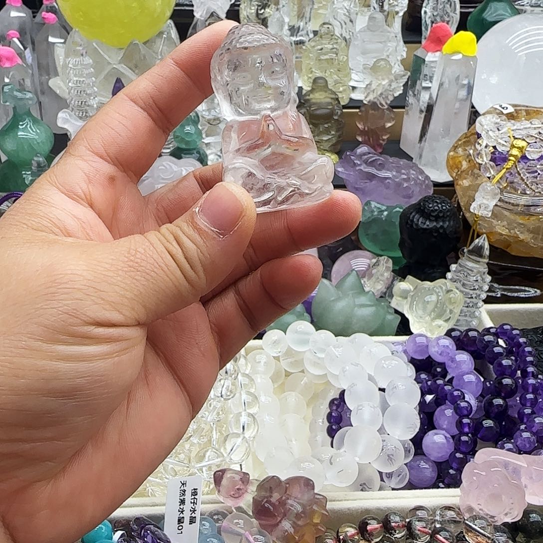 水晶未镶嵌车挂摆件