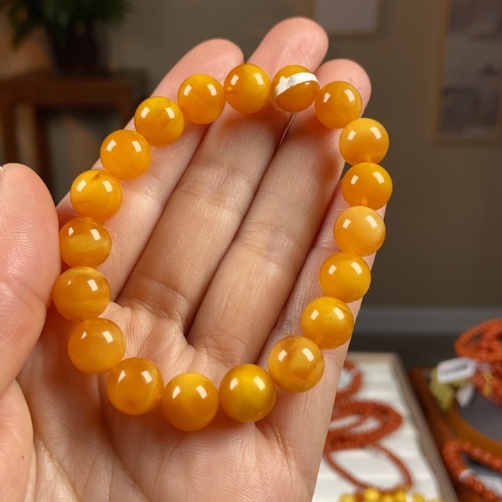 琥珀手链未镶嵌蜜蜡手串10
