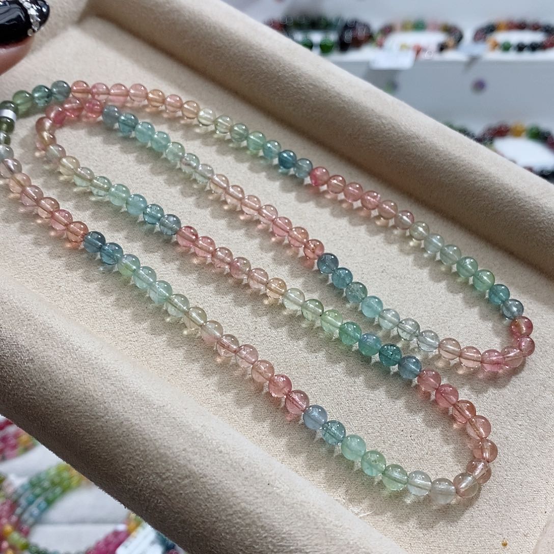 碧玺手链未镶嵌多样性发一条