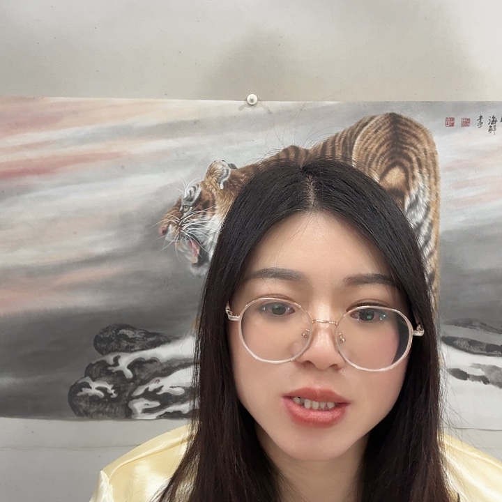 后***国画工笔画作品任海鲜画