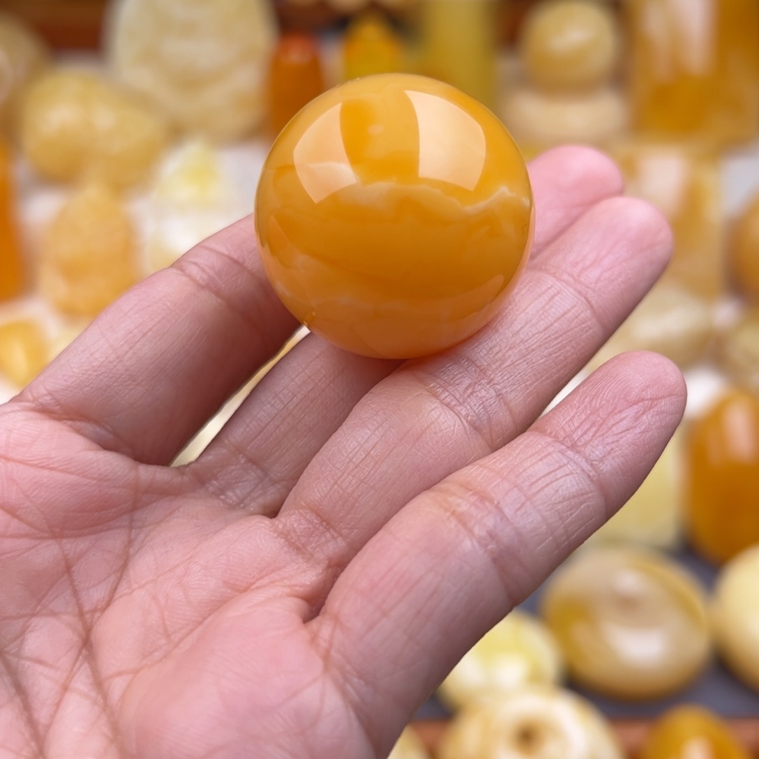 琥珀颈饰未镶嵌纯天然琥珀蜜蜡无优化