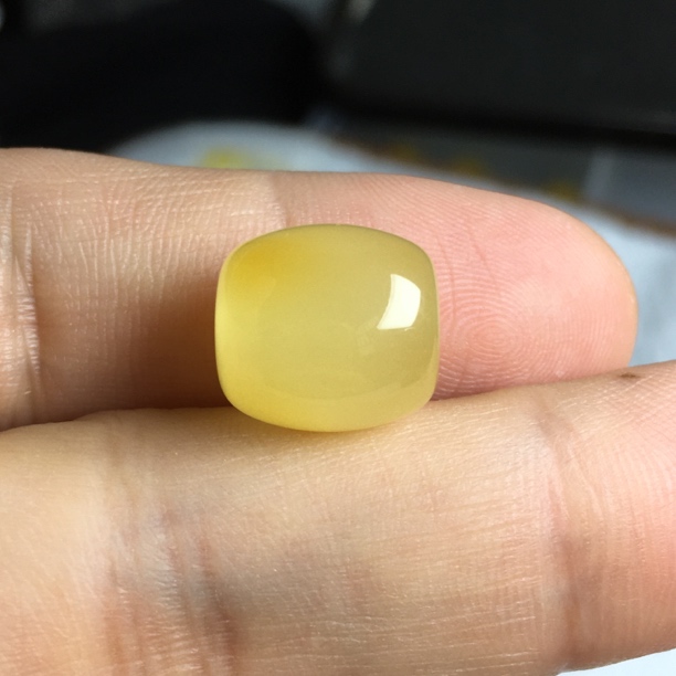 微瑕蜜蜡桶珠 约12.3×12.9mm原石手作天然原矿保真无烤色无优化