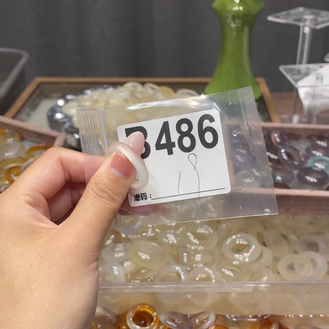 玛瑙/玉髓未镶嵌戒指486