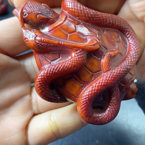 白玉菩提吊坠摆件