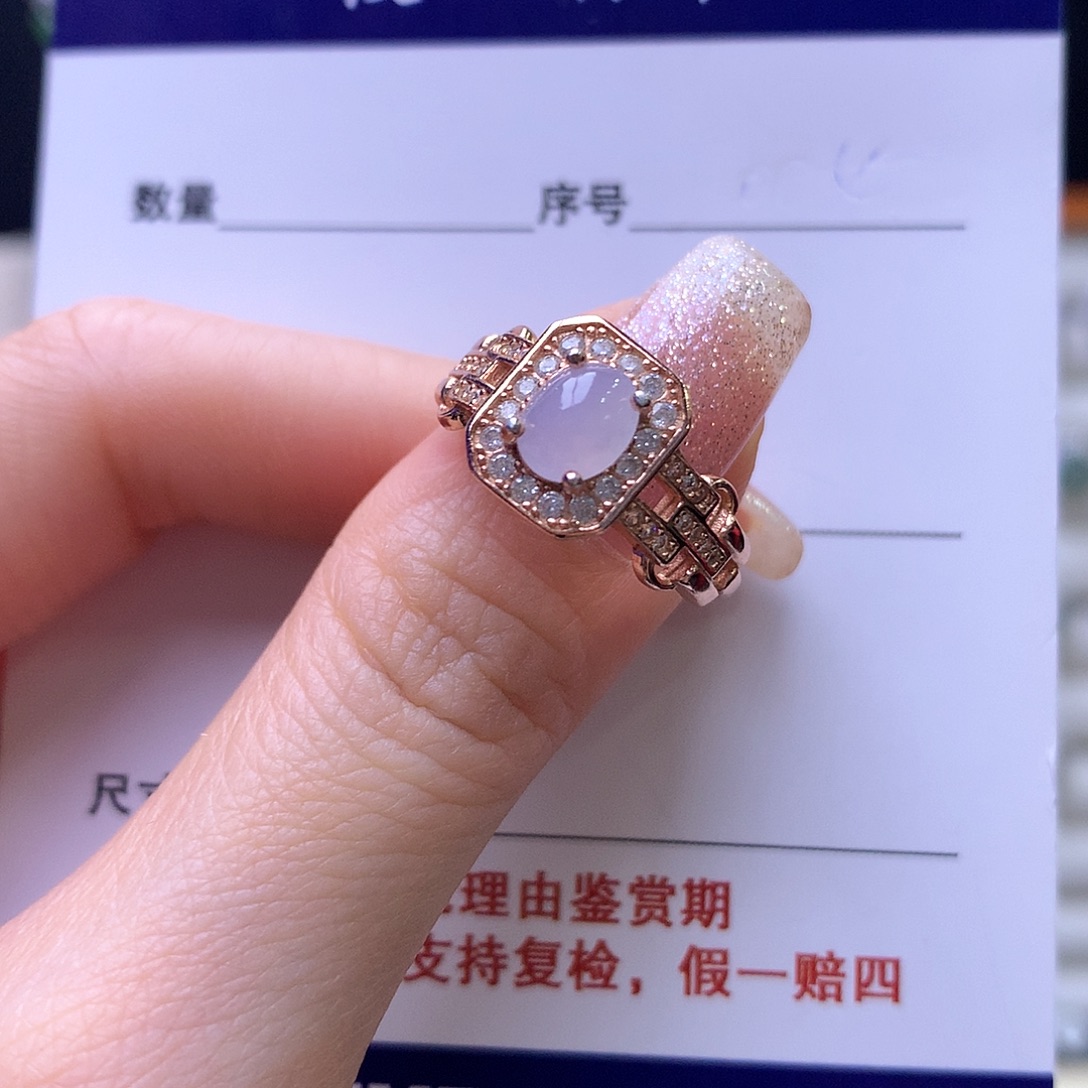 翡翠银S925镶嵌戒指41