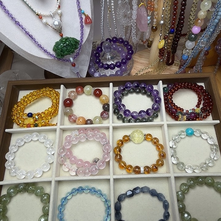 烟晶手链银S925镶嵌