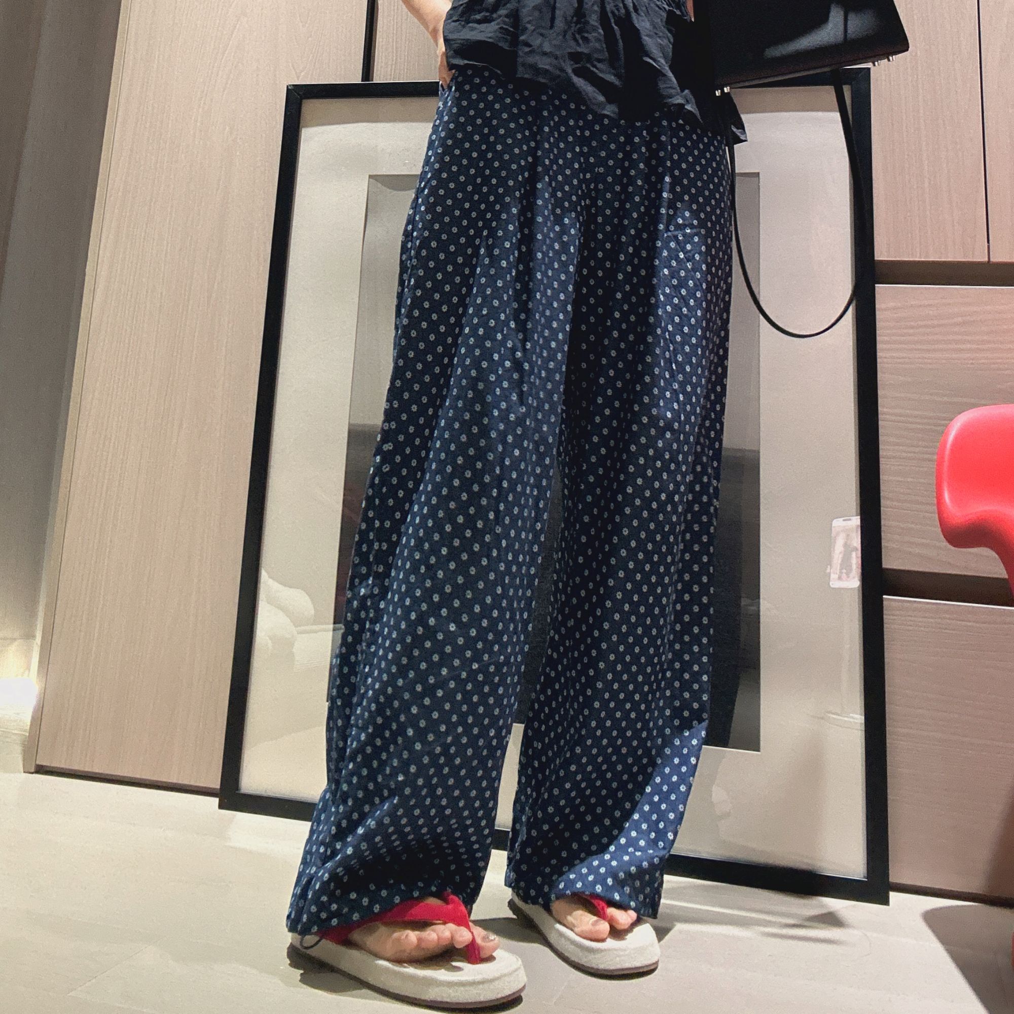 3【大小姐家】欧韩货碎花休闲裤524592