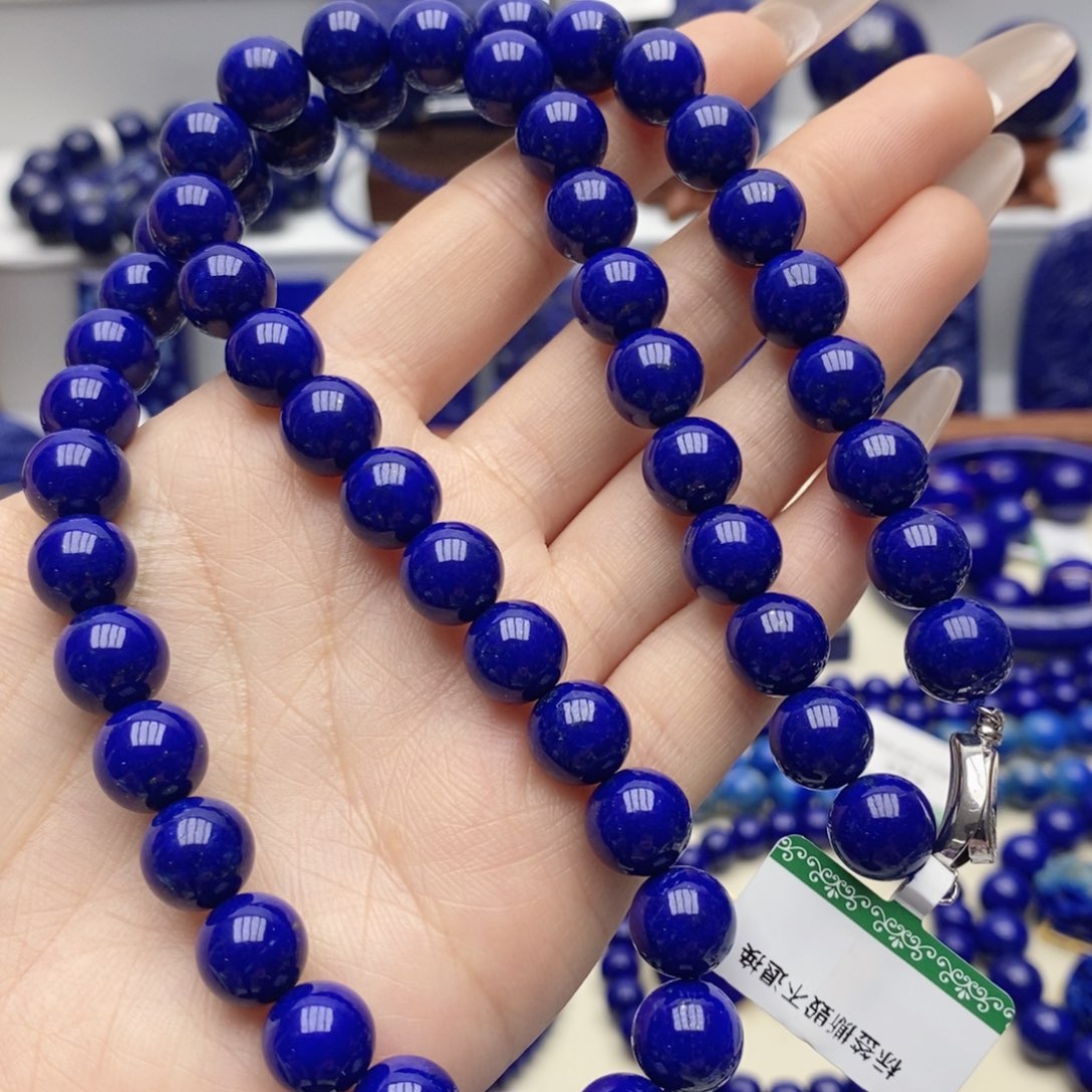 青金石未镶嵌颈饰9.8mm